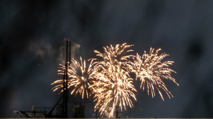 ２月６日の花火の画像