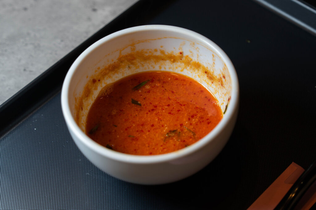 「つけ麺 詠（うた）」スープ割の画像