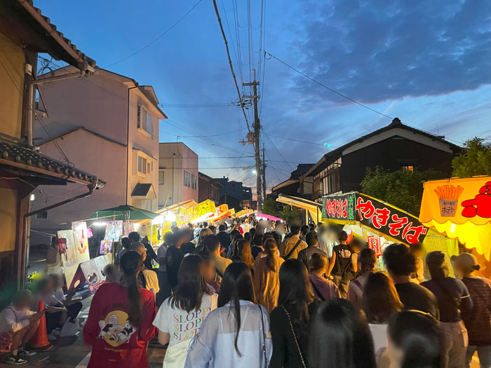 夜のあがた祭の画像