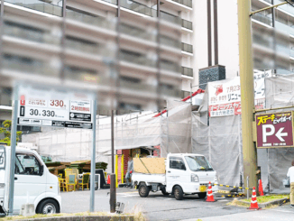 工事中の「ビッグボーイ宇治六地蔵店」前の画像