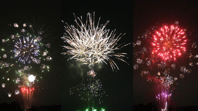 「茶源郷まつり」花火の画像