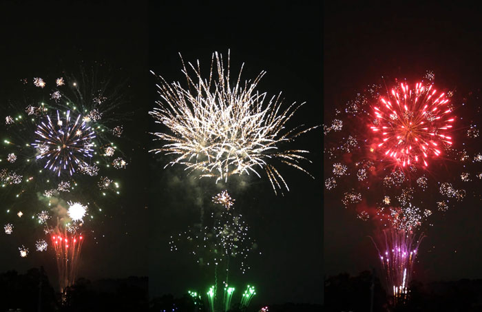 「茶源郷まつり」花火の画像